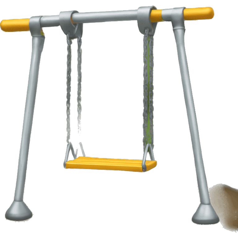 Metal swing set emoji