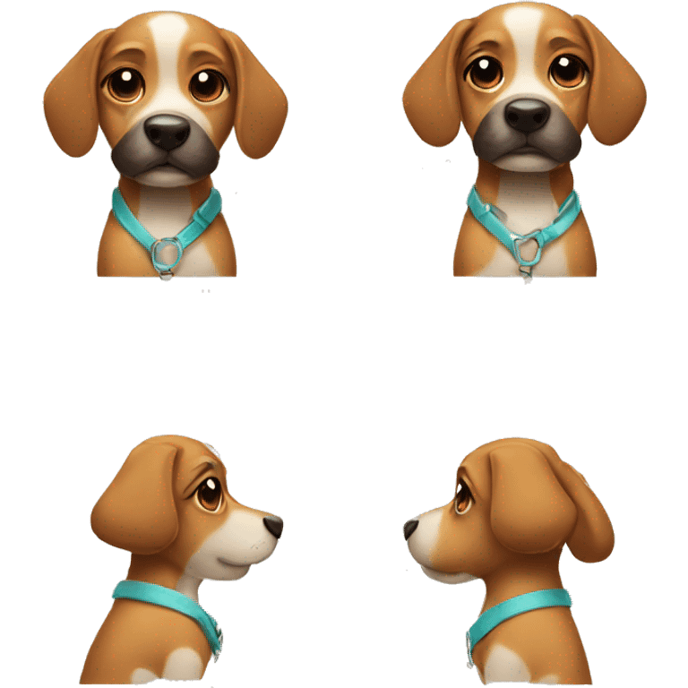 Dog with bikini emoji