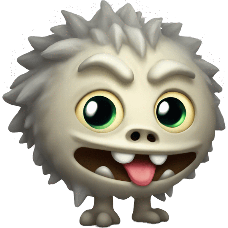 Kuschel Monster sagt hi emoji