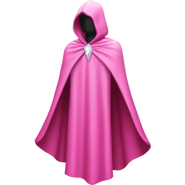 faceless mannequin flapping pink crystal cape emoji