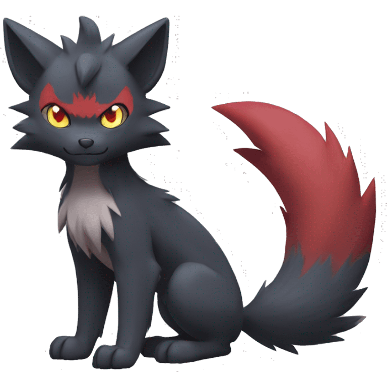 Litten-Zoroark-Mightyena-Zorua full body emoji