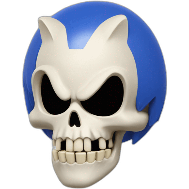 skull sonic the hedgehog emoji