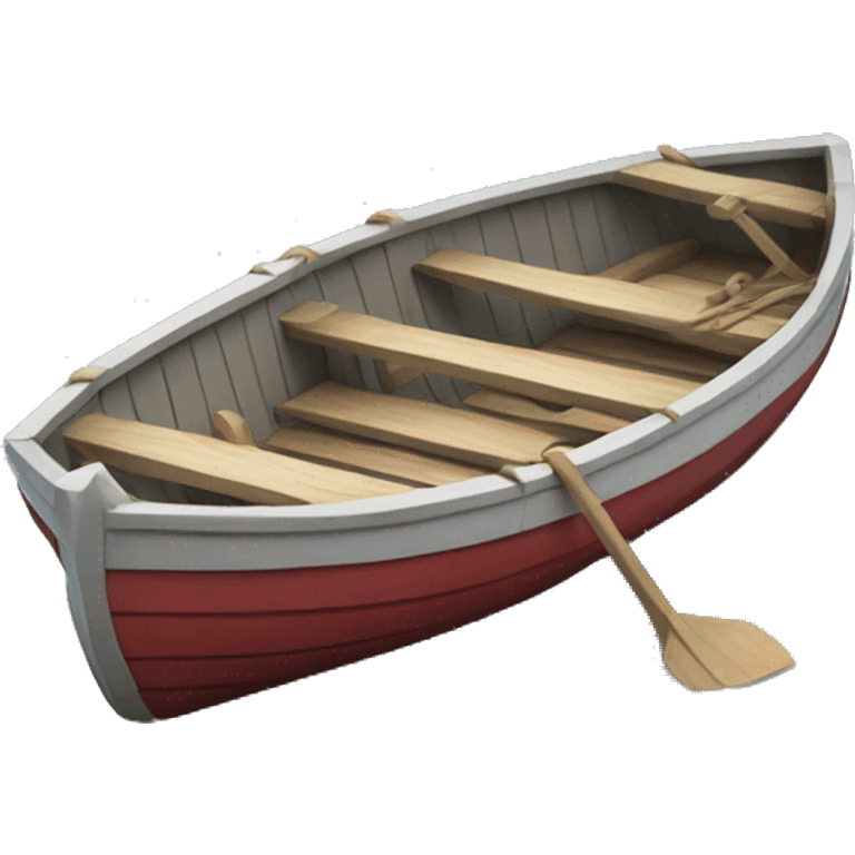 Realistic row boat emoji