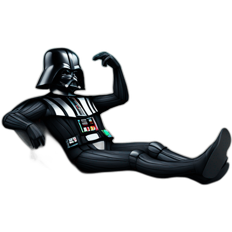 Sexy darth Vader lounging on the beach emoji