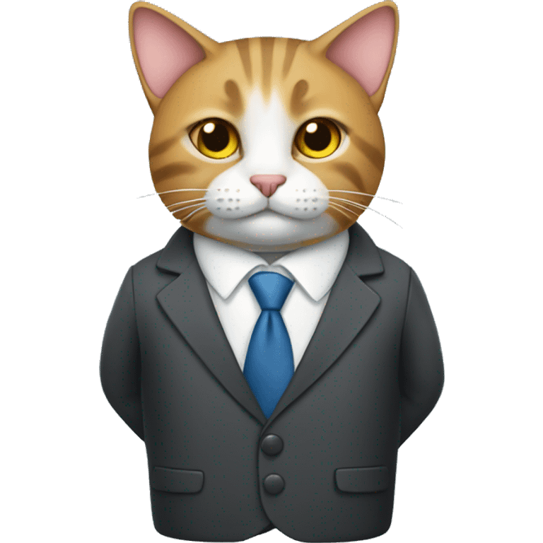 Cat in a business suit  emoji