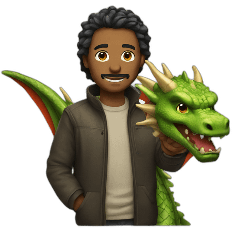 man with dragon emoji