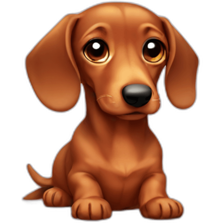 Dachsund cute emoji