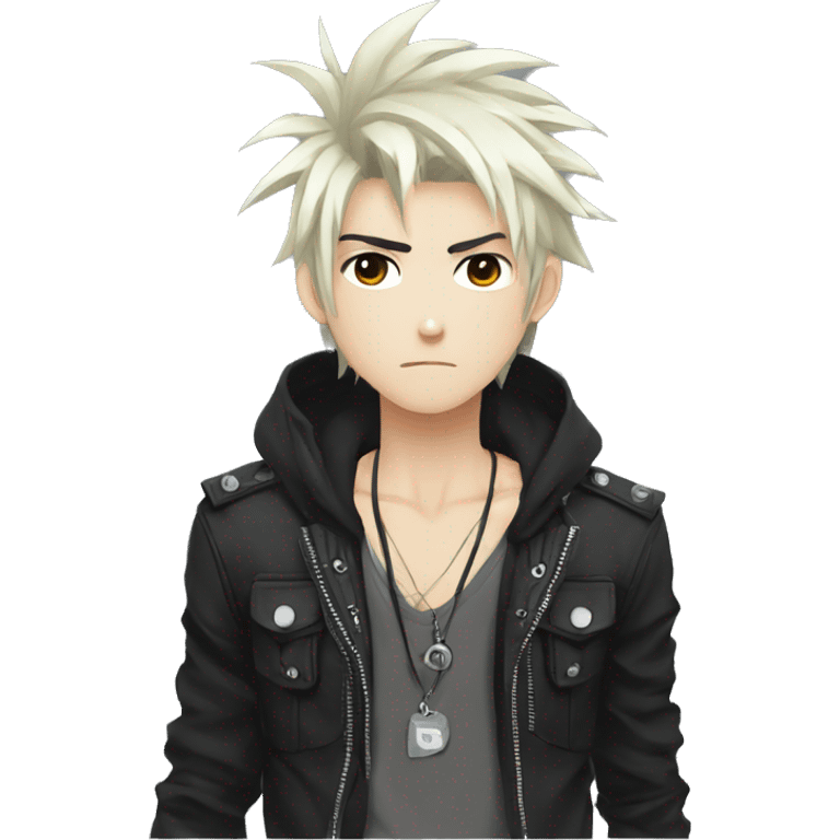 Cute Edgy Attractive Anime Punk Male Character emoji