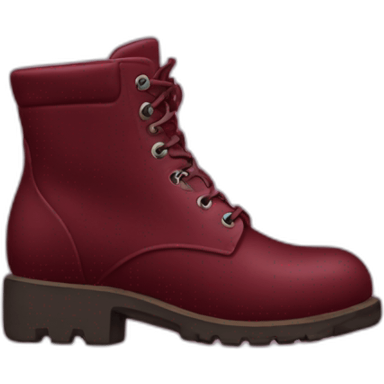 maroon boot emoji