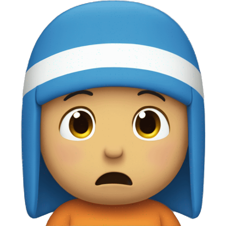 Pocoyo crying emoji