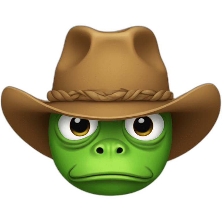 Cowboy Pepe The Frog emoji