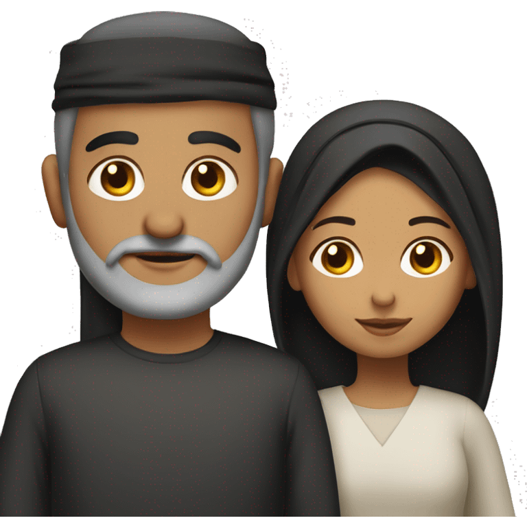 Arab and Turkish family Christian  emoji