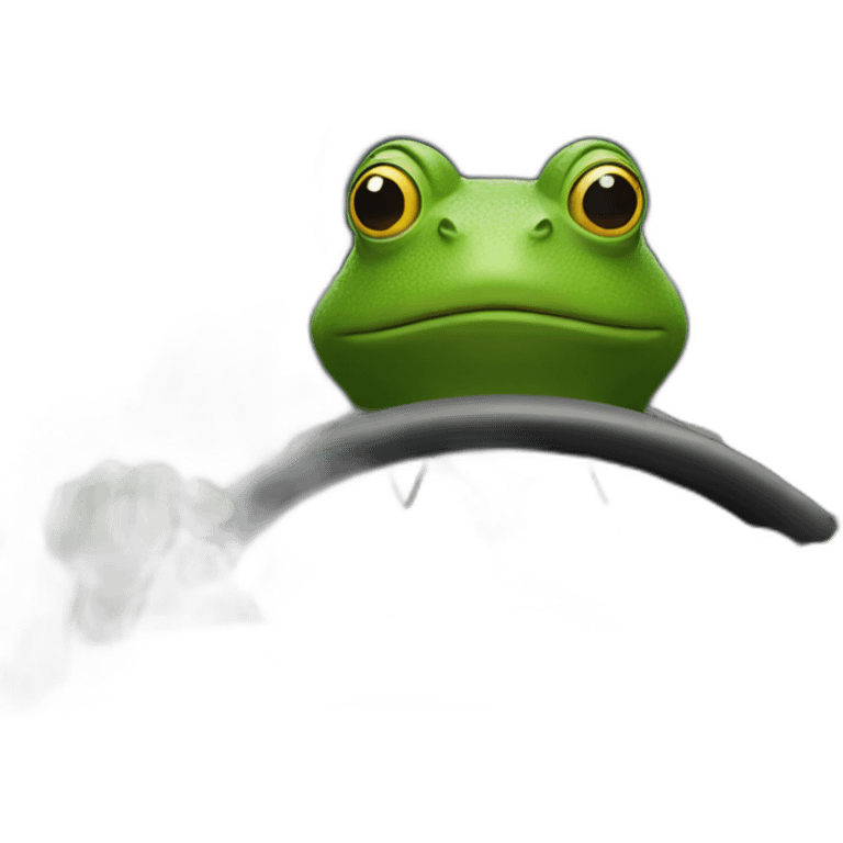 mr frog driving emoji