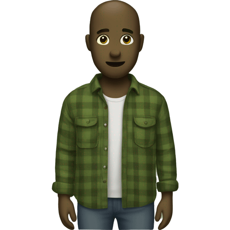 Olive green flannel emoji