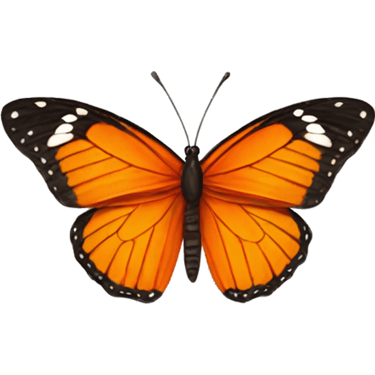 Orange butterfly emoji