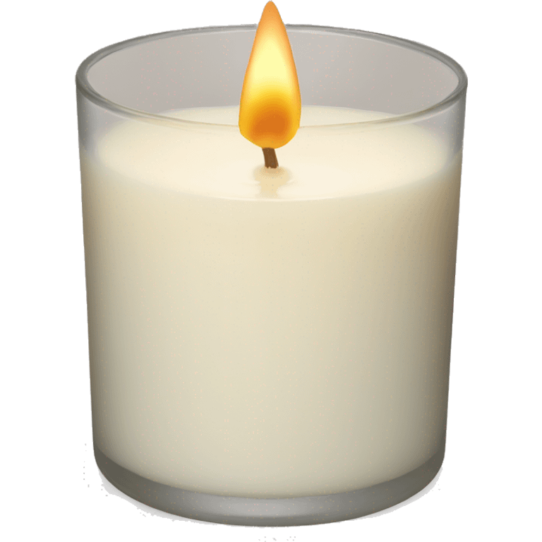 White barn vanilla candle  emoji