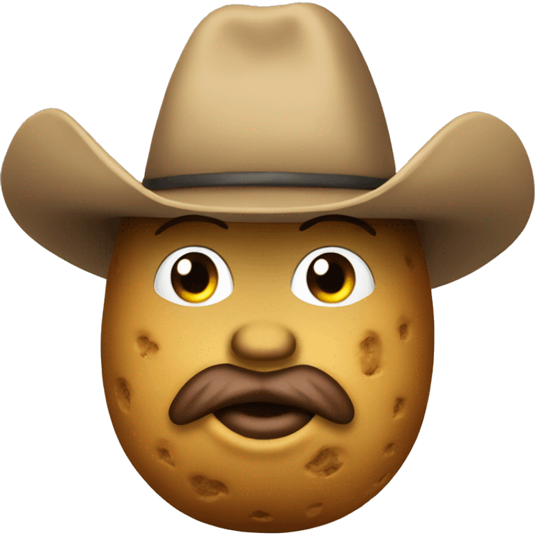 Cowboy potato emoji