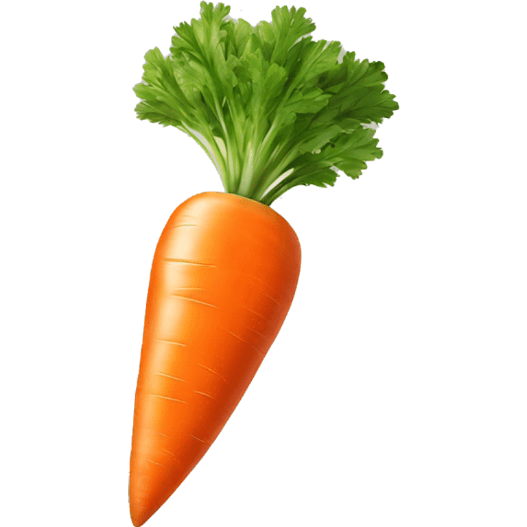 Realistic carrot emoji