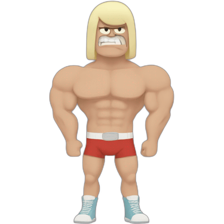 Muscle man from regular show emoji