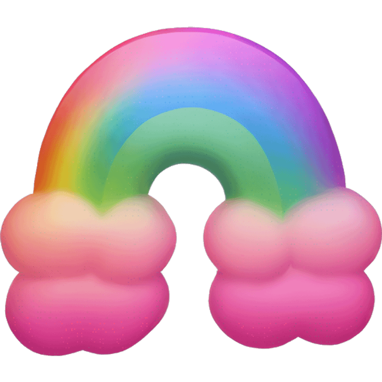 Pink ombre rainbow emoji