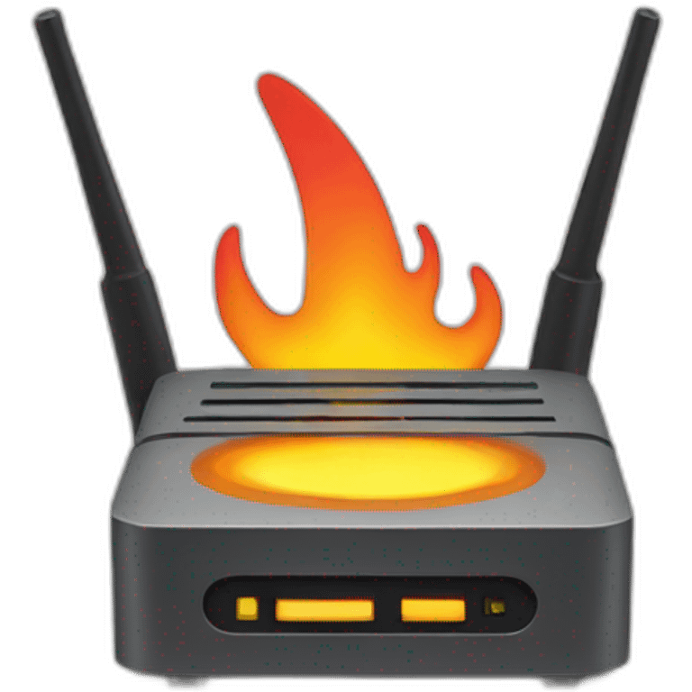 router-on-fire emoji