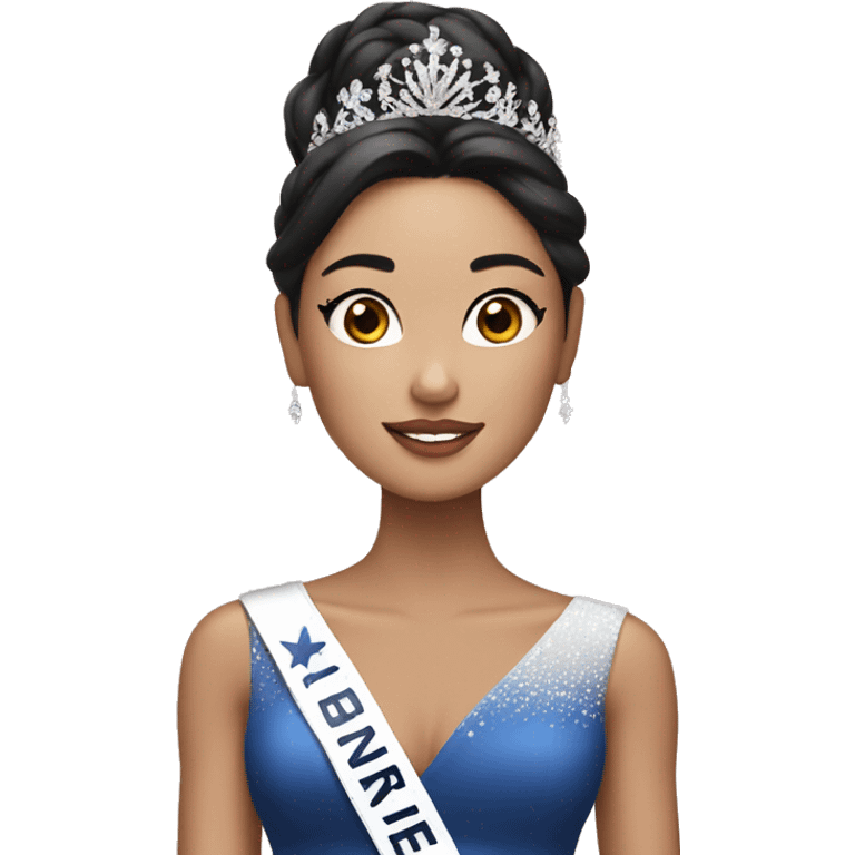 Miss universe with asian skin emoji