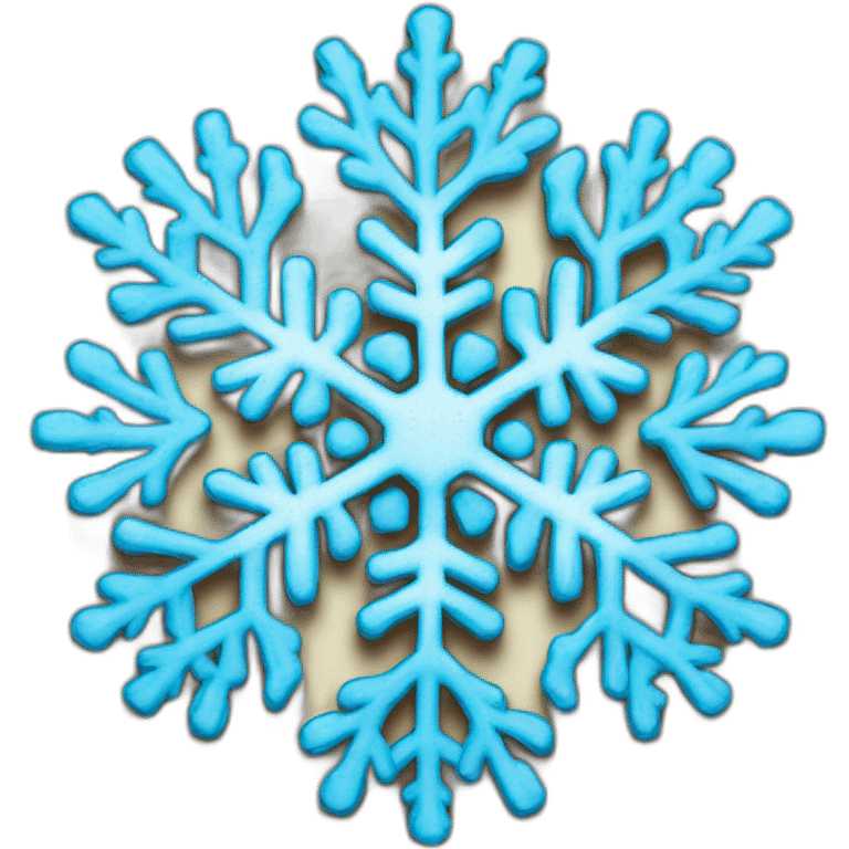 snowflake-in-the-blue-picture-frame emoji