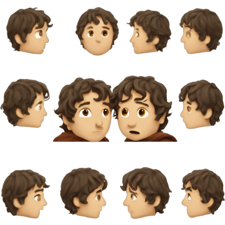 Frodo kissing emoji