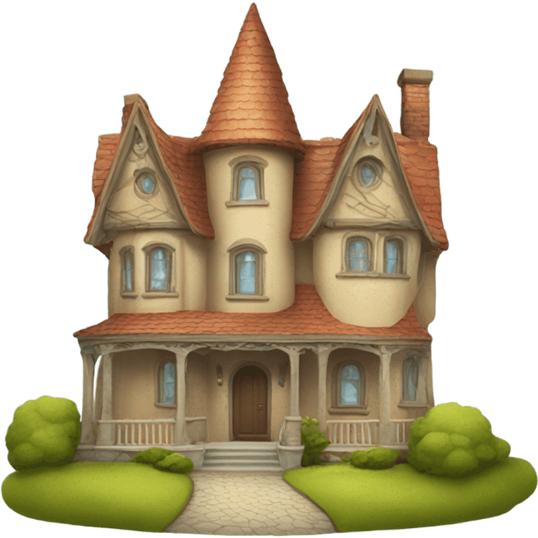 storybook house emoji