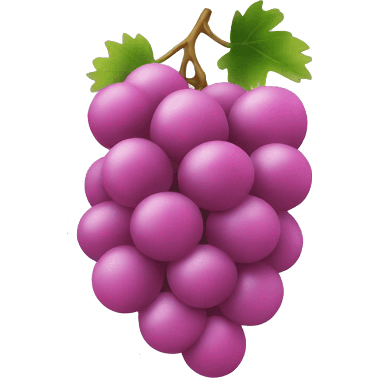 Pink grapes emoji