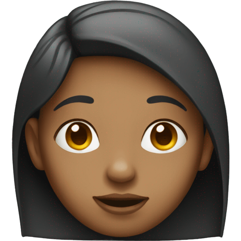 Girl with big nose emoji