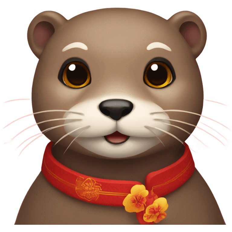 an otter when korean lunar new year emoji