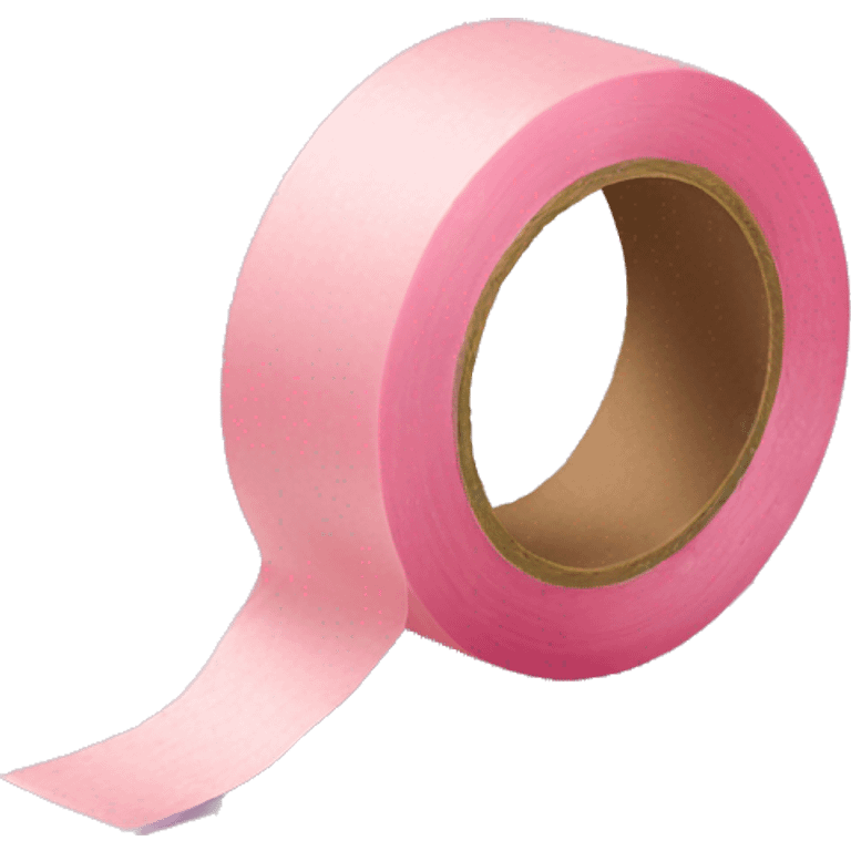 a mat of decorative pastel pink scotch tape emoji