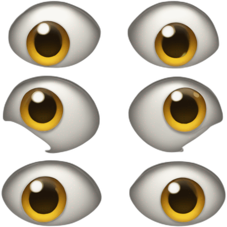 cartoon eyes looking at the bottom emoji