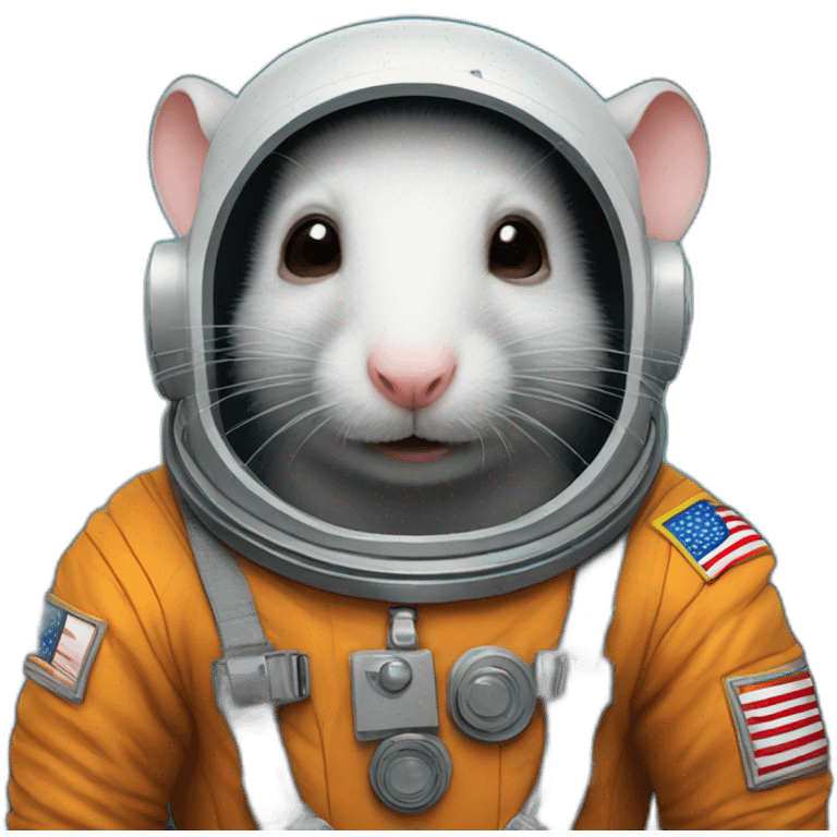 astronaut rat emoji