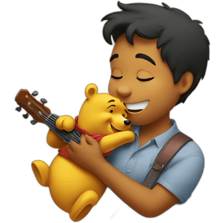 Winnie the pooh as singer emoji