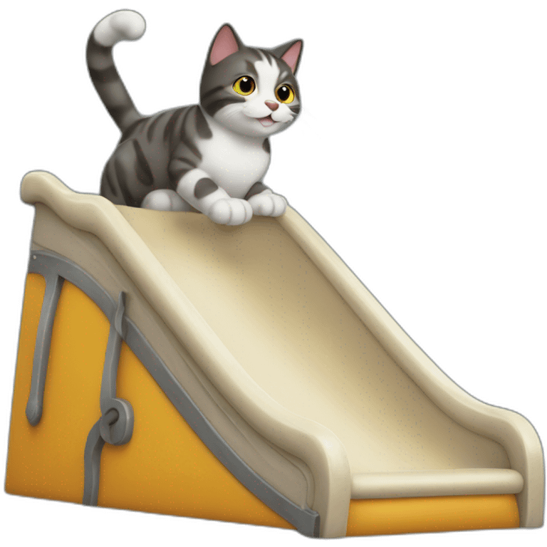 cat on the slide emoji