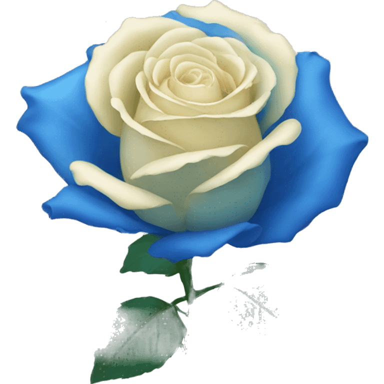 Blue rose emoji