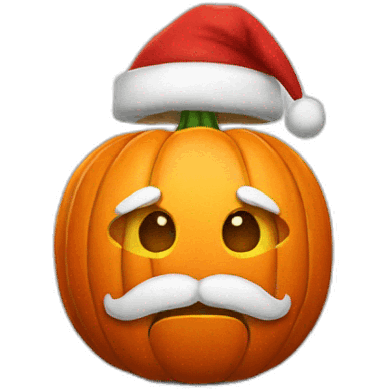 santa halloween pumpkin emoji