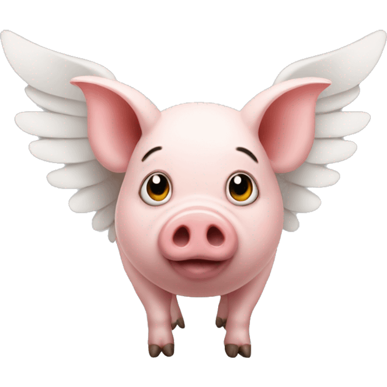 Pig with wings emoji