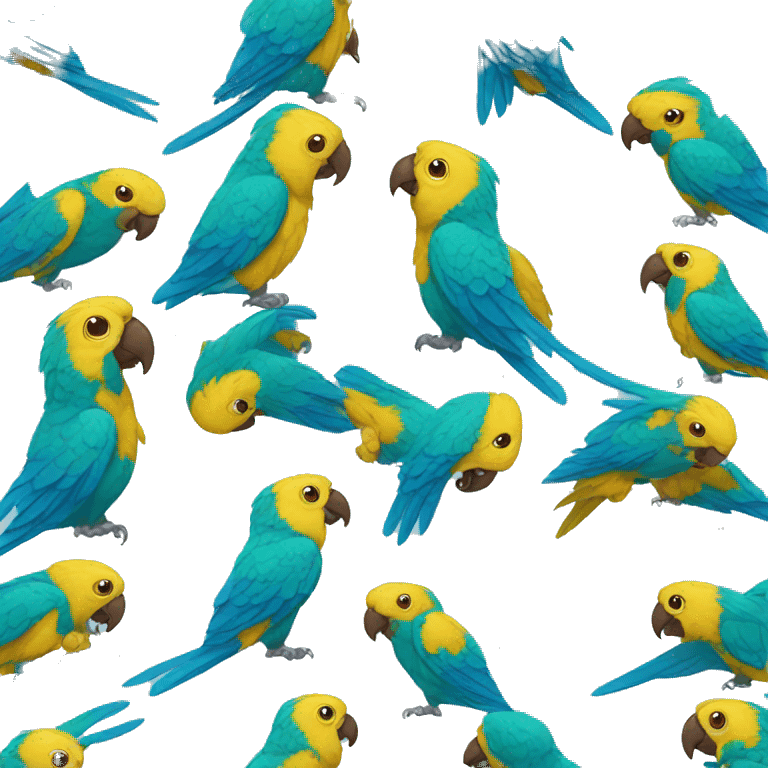 Parrot blue emoji