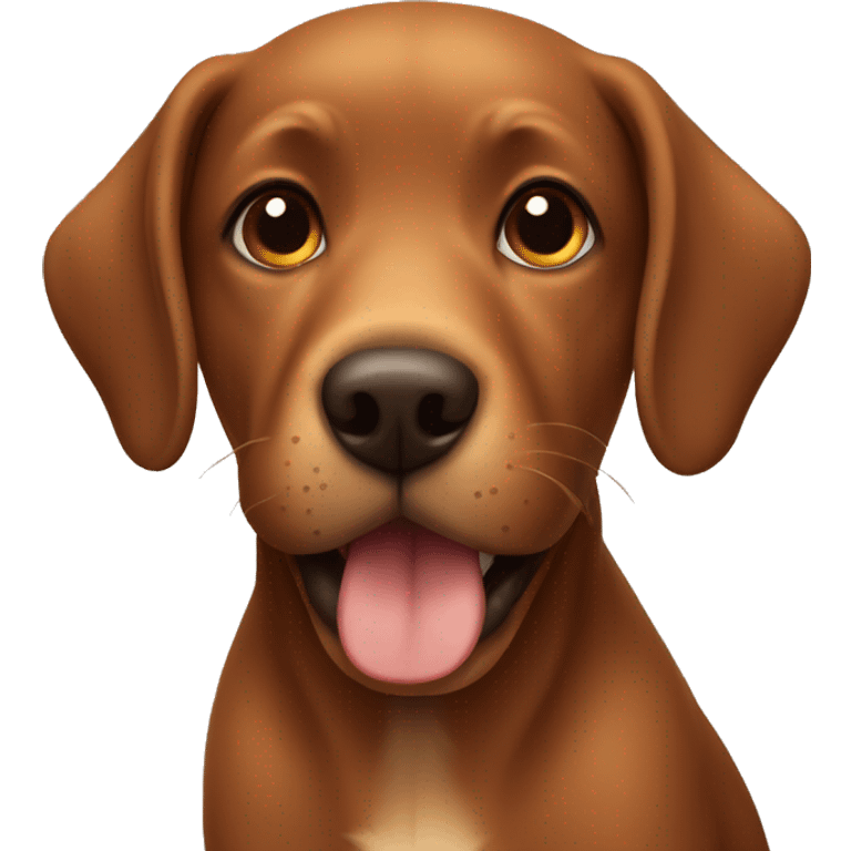 Cute brown dog emoji