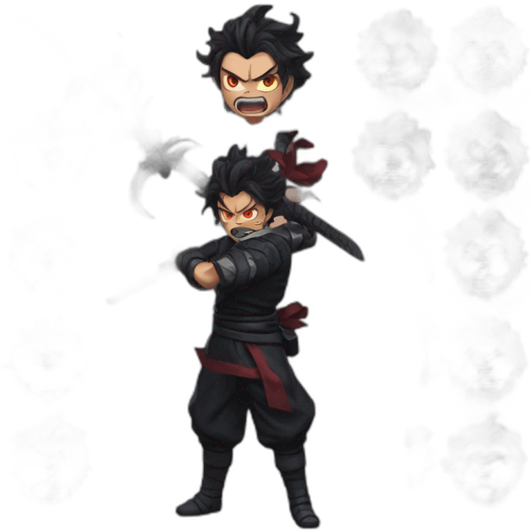 Tanjiro Kamado Demon SLayer Angry emoji