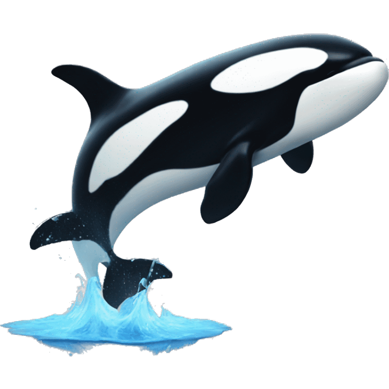 orca with heart emoji