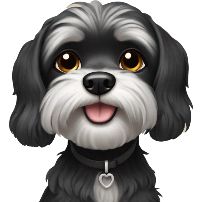 black maltese dog emoji