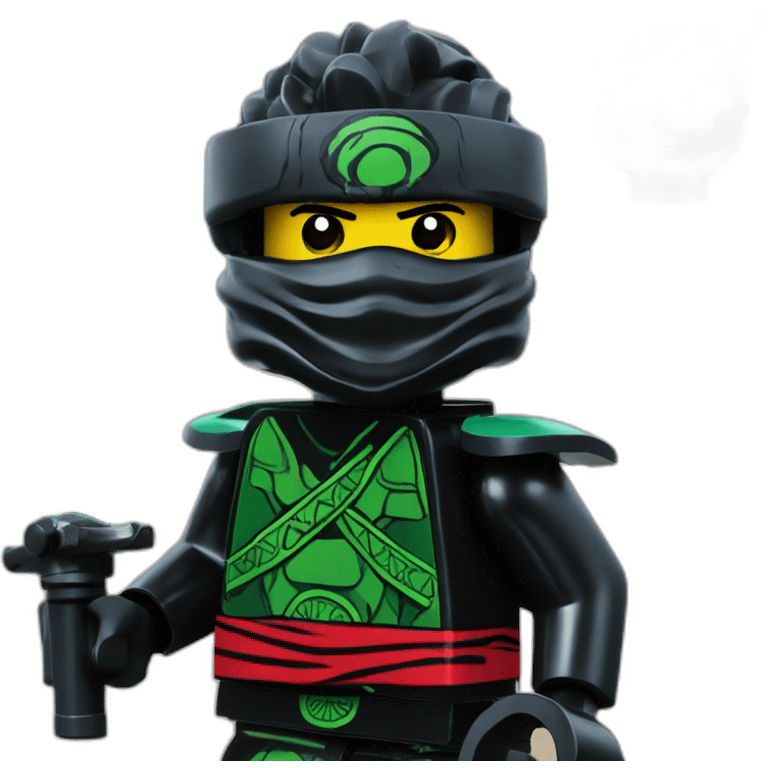 Lego ninjago black emoji