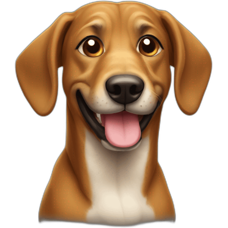 Bavarian hound smiling emoji