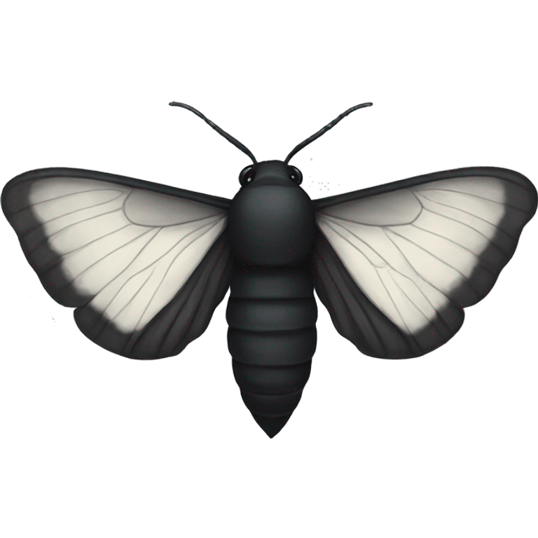 Black moth emoji