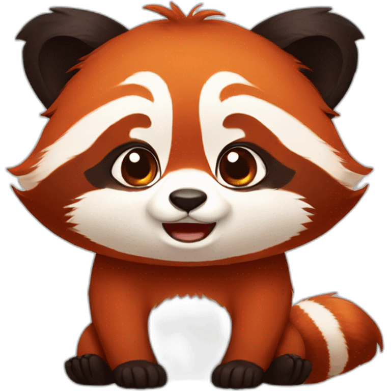 the red panda is crying emoji