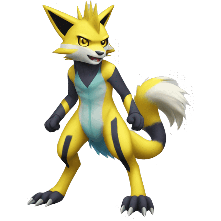 Lombax-Renamon-Zeraora full body emoji